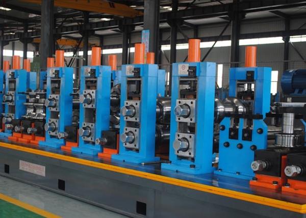 Buy cheap High Frequency Welded Pipe Mill Blue Welded Carbon Steel Tube Mill Max Speed 120m / Min Diameter 12 - 63mm from wholesalers