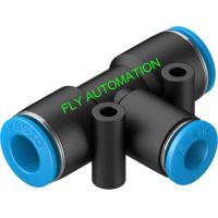 Buy cheap QST-8-6 Pneumatic Tube Fittings Push In T Connector 153135 4052568032272 product