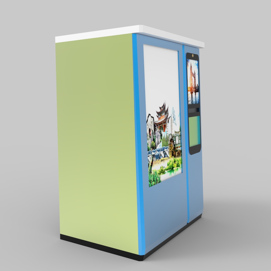 Outdoor Plastic Bottle Paid Recycling Machine Circle RVM 705
