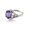 Buy cheap Women Jewelry 9mmx11mm Oval Blue Topaz Cubic Zirocnia Silver Ring(R273) from wholesalers