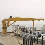 Fixed Boom Davit Stiff Boom Marine Hydraulic Crane Straight Arm Slewing