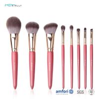 Buy cheap 8pcs Aluminium Ferrule Rose Gold Makeup Brush Set product