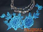 Embroidery Lace Collar Applique Neckline Lace Crochet Flower Motif Patchwork