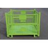 Buy cheap Transport Heavy Duty Storage Metal Pallet Box Industrial Folding Metal Pallet Cage from wholesalers