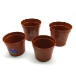 Red Round Plastic Flower Pots Nursery Pots For Gardening A Pot