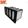 Buy cheap Hot Melt Beads Spacer V Form Filters F8 Medium Efficiency With Glass Fiber Media from wholesalers