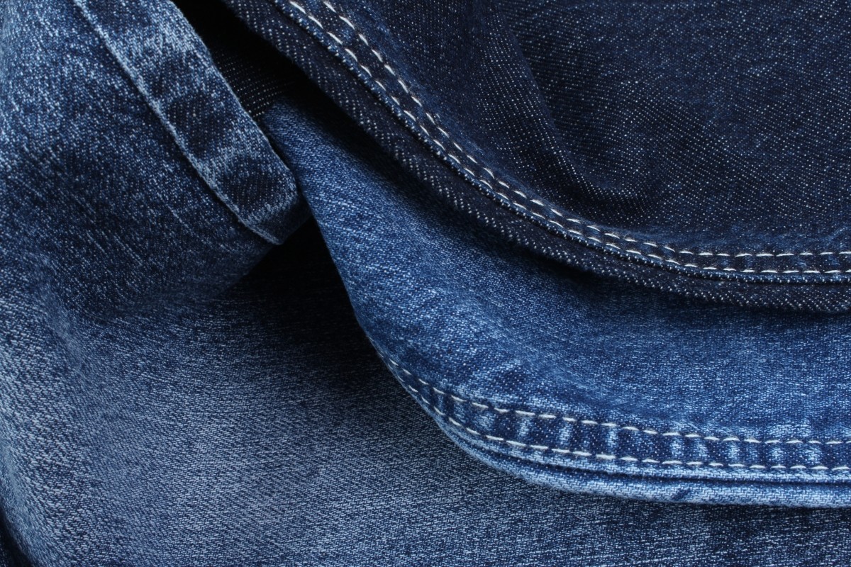 11.2 Oz Super Dark Blue Cotton Spandex Denim Fabric For Jeans
