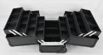 Black Small Rolling Makeup Trolley Case Size 360 * 250 * 360mm / Aluminum Pro