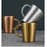 Buy cheap 300ml BPA Free Stainless Steel Cup Insulated Metal Coffee Mug With Handle from wholesalers