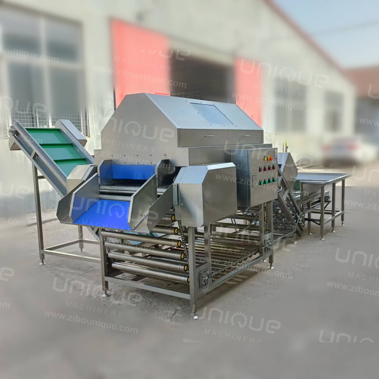 Video Technical Support After Service Onion Skin Peeling Machine with 3 KW Power