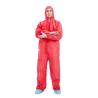 Buy cheap Red SMS Type 5 6 Disposable Hazmat Coveralls 30gsm To 65gsm from wholesalers