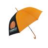 Buy cheap Pongee Fabric Metal Frame Ladies Rain Umbrella Automatic Orange Color from wholesalers