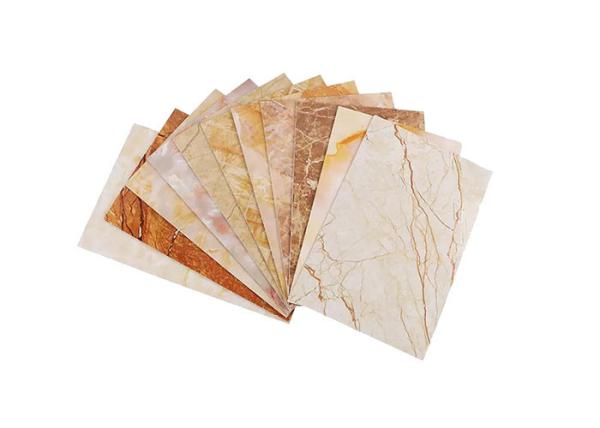 Buy cheap Sound Absorbing Flexible PVC UV Protection Marble Sheet Heat Insulation from wholesalers
