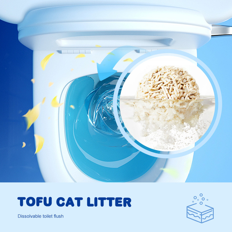 Cornstarch Odor Eliminating Tofu Cat Litter Sand 100 Percent Dust Free Cat Litter