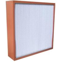 Buy cheap High Efficiency H13 H14 Air Conditioning Hepa Filter Wood Frame Deep Pleat product