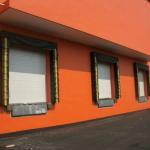 Warning Stripe Industrial Durable Loading Dock Seals , Double Weaved Fabric