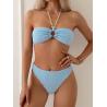 Buy cheap Stay Stylish On Your Beach Holiday With Striped Halter Swimming Suits Bikini from wholesalers
