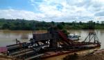 10m 100CBM/H Iron Bucket Chain Dredger For Construction Works