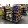 Buy cheap Metal Convenience Store Display Racks , Simple Grocery Gondola Shelving from wholesalers