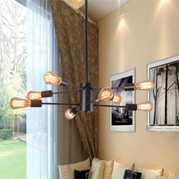 Buy cheap Industrial Style Retro Chandelier Black Iron Branch Straight Bar vintage Lamp (WH-VP-109) from wholesalers