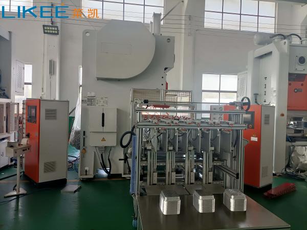 Buy cheap 3 Ways 63Ton Mitsubishi Brand PLC Aluminium Foil Food Container Making Machine from wholesalers