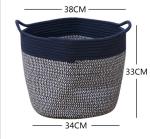 Decorative Custom Woven Cotton Rope Laundry Toys Candy Storage Fabric Container