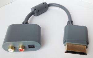 Wholesale New Optical Audio Adapter For Microsoft XBOX 360 AV RCA R/L Cable / cord from china suppliers