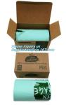 Cornstarch Garbage Biodegradable Kitchen Bin Liner Compostable Flat Trash Bag On