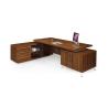 Buy cheap Modern Office Furniture Desk High Tech Executive L Shaped Office Desk With Cabinet Locker from wholesalers