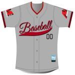 Custom 50cm Chest V Neck Baseball Jersey , Sublimation Printing Baseball Shirt