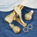 16mm Curtain And Rod Set Double Aluminum Alloy Curtain Decorative Finials