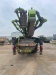 Used 2020 Zoomlion 56m Truck Mounted Concrete Pump 8x4 Drive Mode On Scania