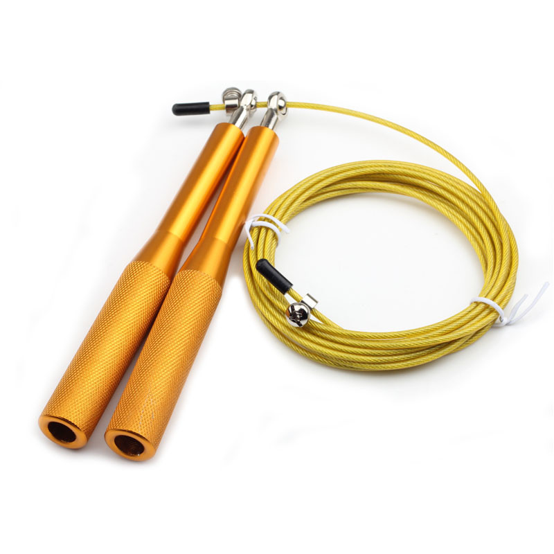 Heavy Steel Wire Speed Jump Rope , Gym Skipping Rope For Boxing MMA Training Equipment