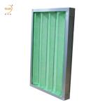Washable Panel Air Filter Green Cotton Media Pleated Filter For Laminar Flow