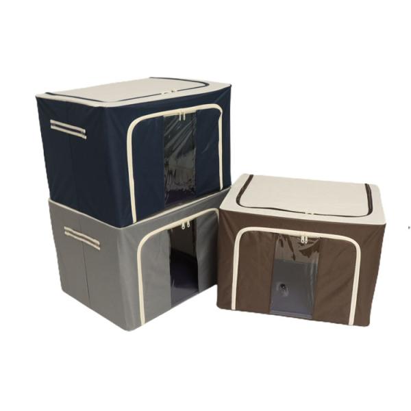 Buy cheap Ultralight 100L Fabric Cube Storage Boxes , Dustproof Fabric Storage Bins With Lids from wholesalers