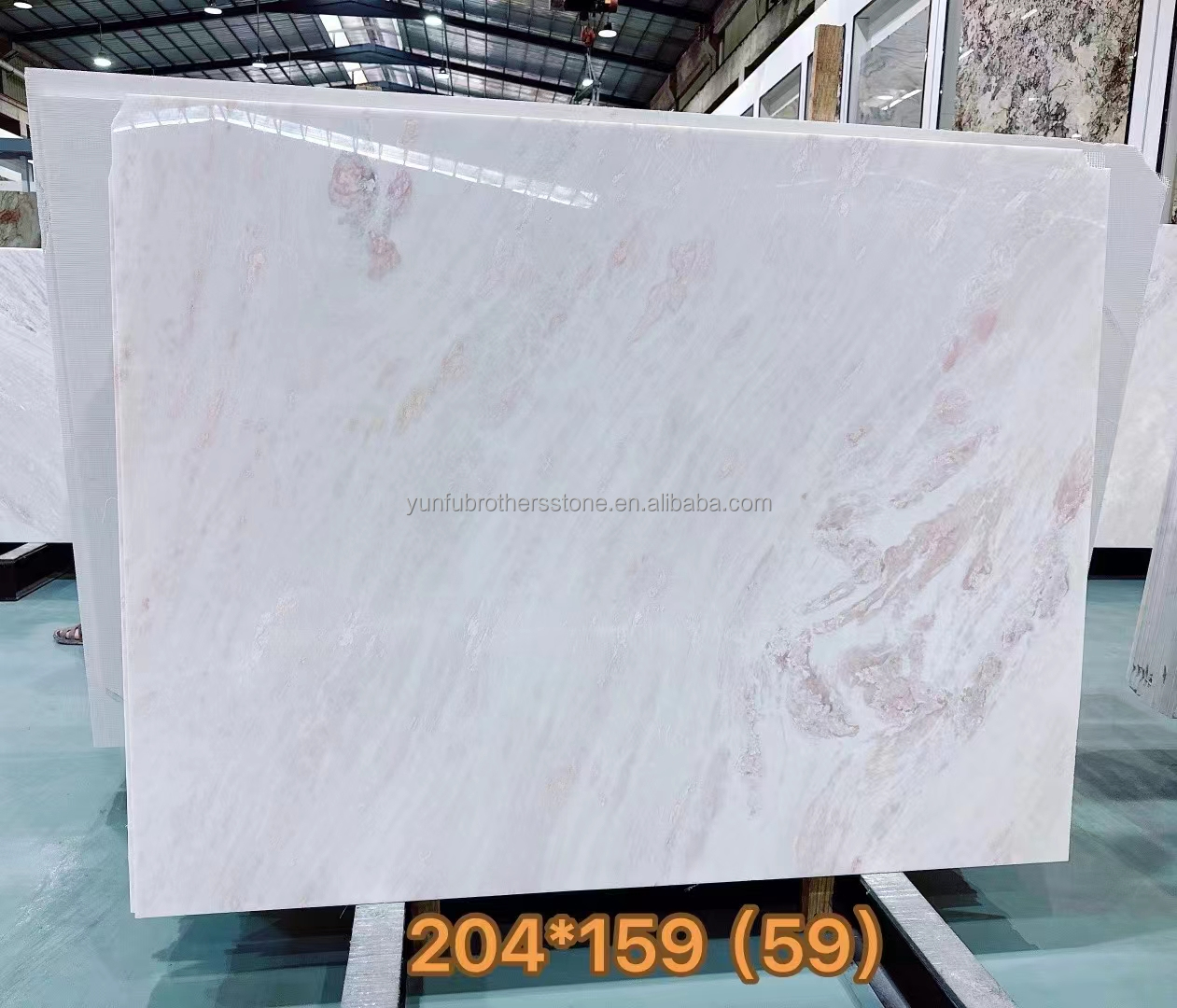 Polished Natural Rosa Rainbow Marble Stone for Modern Dining Table in Hotels Villas