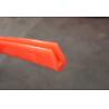 Buy cheap U Profile Industrial Extruded Polyurethane Anti-oil Red , Solvent Resistance from wholesalers