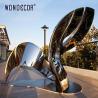Buy cheap Large outdoor square forged metal modern geometric shape stainless steel sculpture from wholesalers