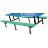 Buy cheap Custom made steel office furniture dining table with plastic chair in school canteen from wholesalers