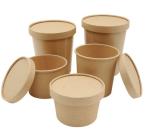 Customized Disposable Food Grade Paper Soup Bowl With Leak Proof And Greaseproof