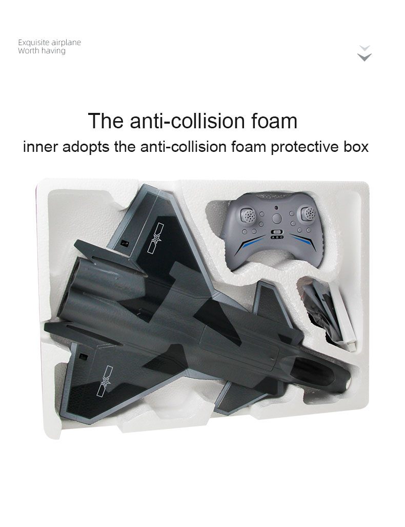 Unisex 2.4G 4-Channel 6-Axis Gyro EPP Foam J20 RC Glider Airplane Fixed Wing Outdoor Remote Control RC Plane Aircraft Toys