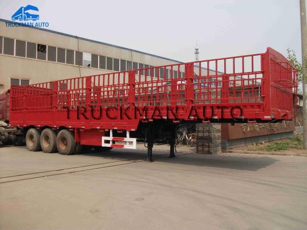 Buy cheap Height Adjustable Fence Semi Trailer For Transport Bulk Cargo Food Animals from wholesalers