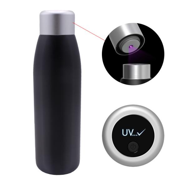 Buy cheap 500Ml 304 Stainless Steel Ultraviolet Sterilizing Water Bottle from wholesalers