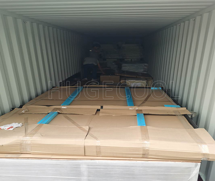 100 Cbm Beef Freezer Room with Stainless Steel Panel