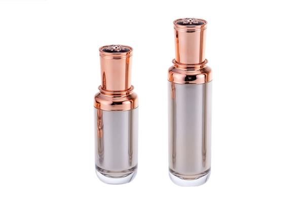 Buy cheap Golden Color Empty 20ml Acrylic Cosmetic Set Bottle from wholesalers