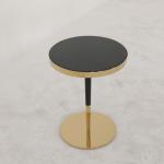 Living Room Small Stainless Steel End Table Side Table With Shiny Bright Gold