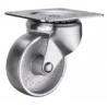Buy cheap light duty 2" rigid fat steel caster , 3 inch rigid industry steel casters caster silver from wholesalers