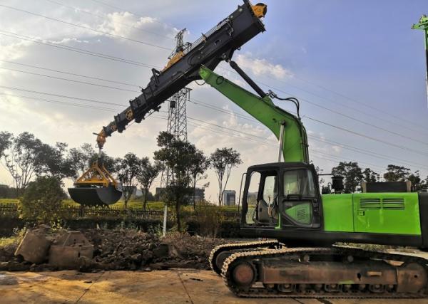 Quality Silver 11825mm Clamshell Telescopic Arm 0.3m3 Bucket Capacity for sale