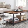 Buy cheap Modern MDF Wood Rectangle Metal Coffee Table For Living Room from wholesalers