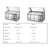 Buy cheap Anticorrosive SS304 Two Door Prep Fridge , 220V Stainless Steel Pizza Prep Table from wholesalers
